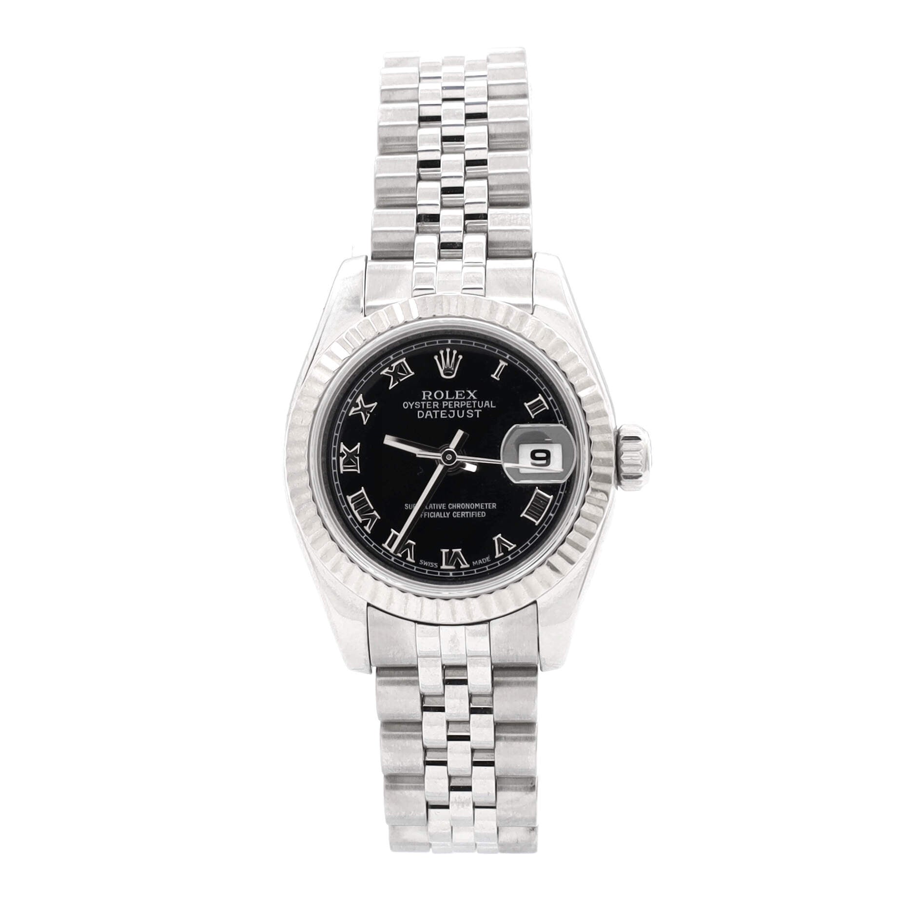 Oyster Perpetual Datejust Automatic Watch Stainless Steel and White Gold 26