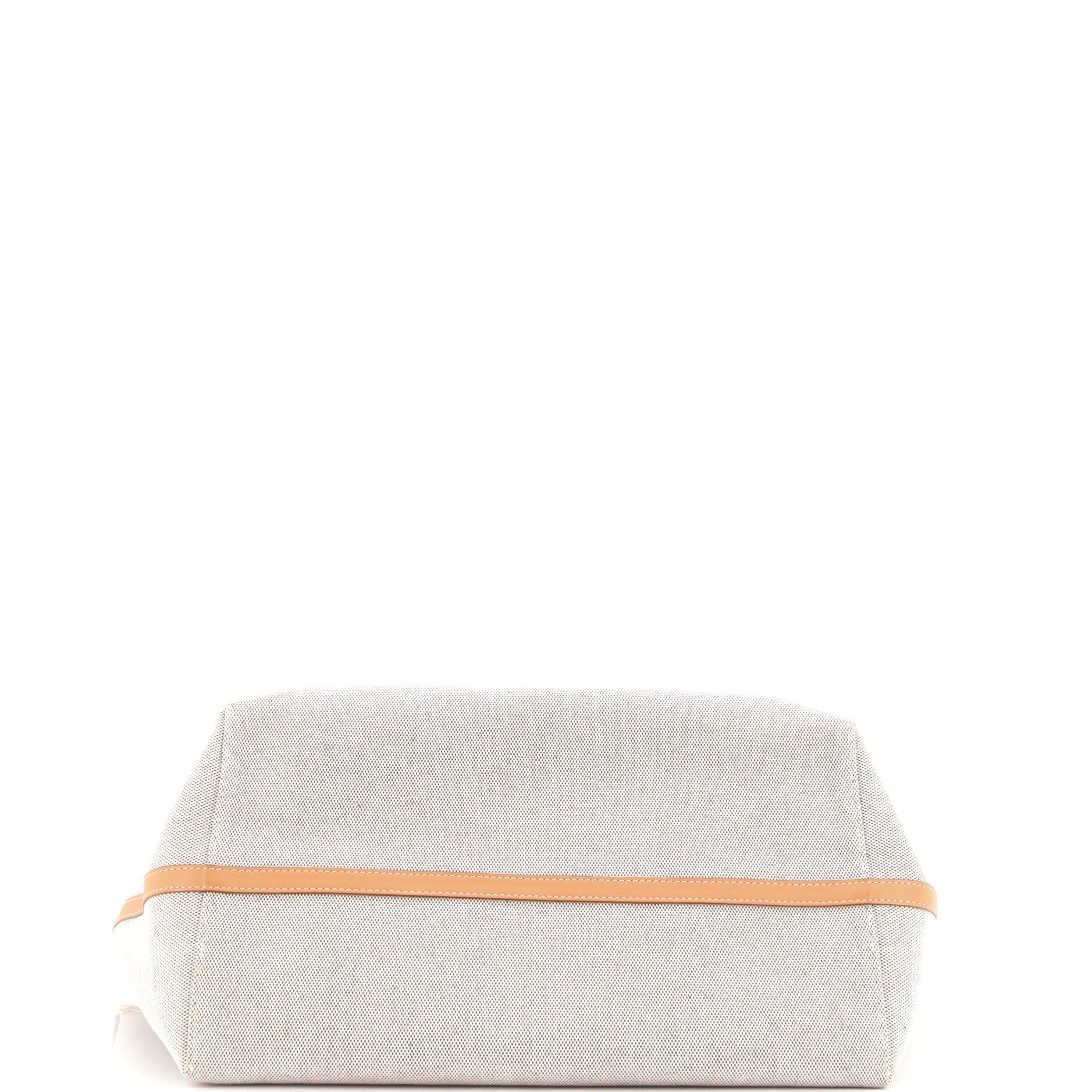 Soft Pocket Tote Canvas with Leather Medium