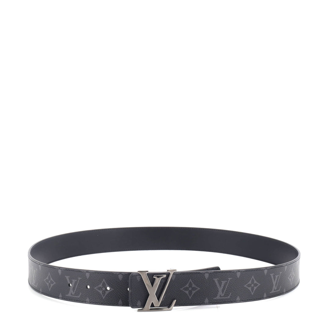 LV Line Reversible Belt Monogram Eclipse Canvas and Leather Wide 110
