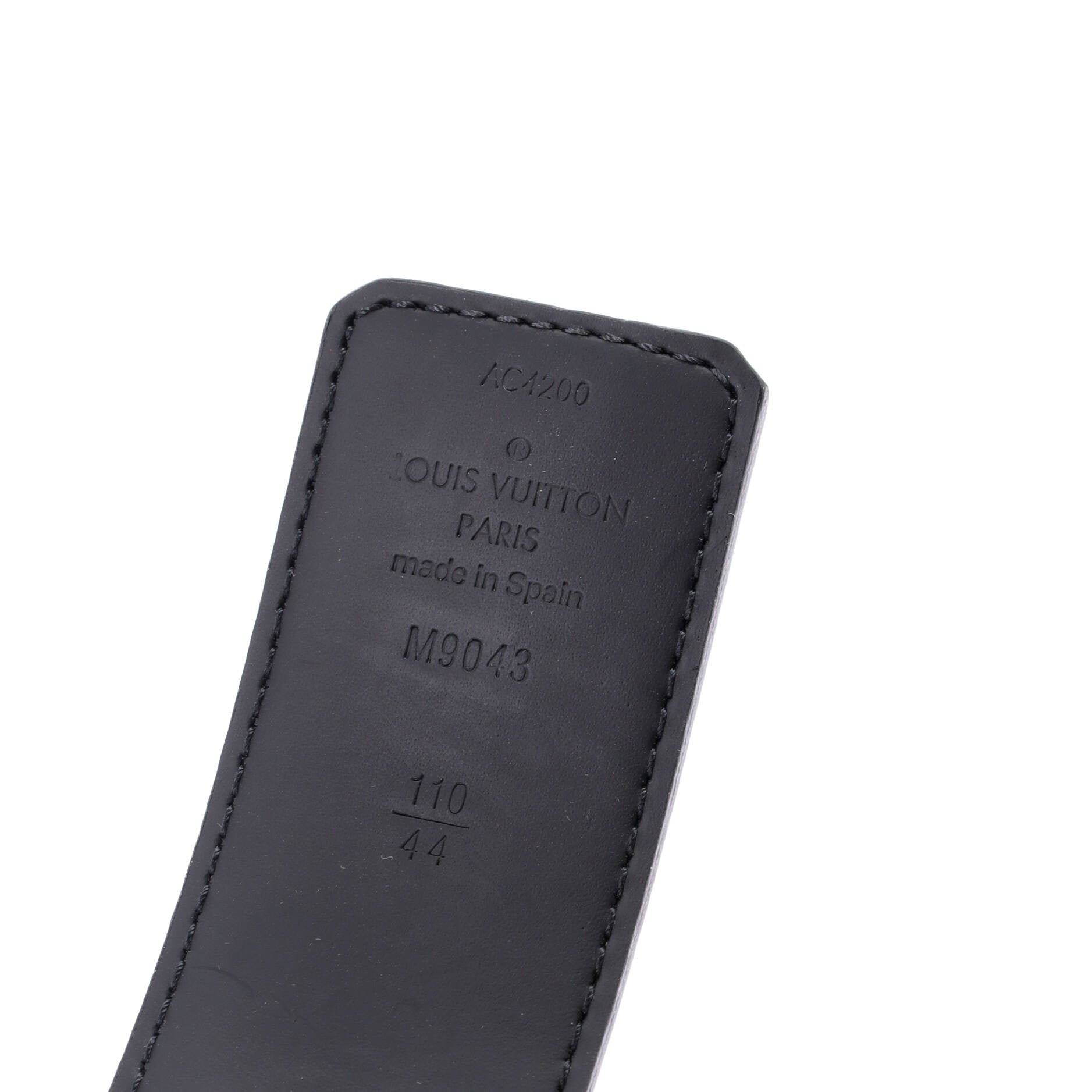 LV Line Reversible Belt Monogram Eclipse Canvas and Leather Wide 110