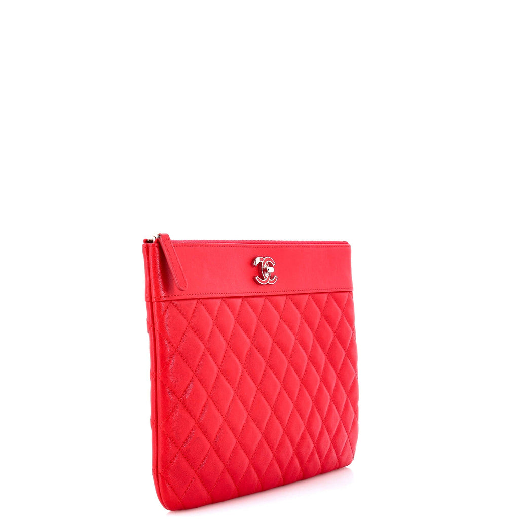 Mademoiselle Vintage O Case Clutch Quilted Sheepskin Medium