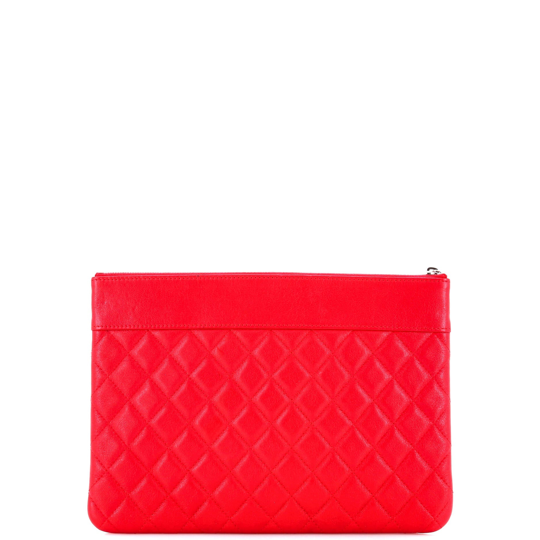 Mademoiselle Vintage O Case Clutch Quilted Sheepskin Medium