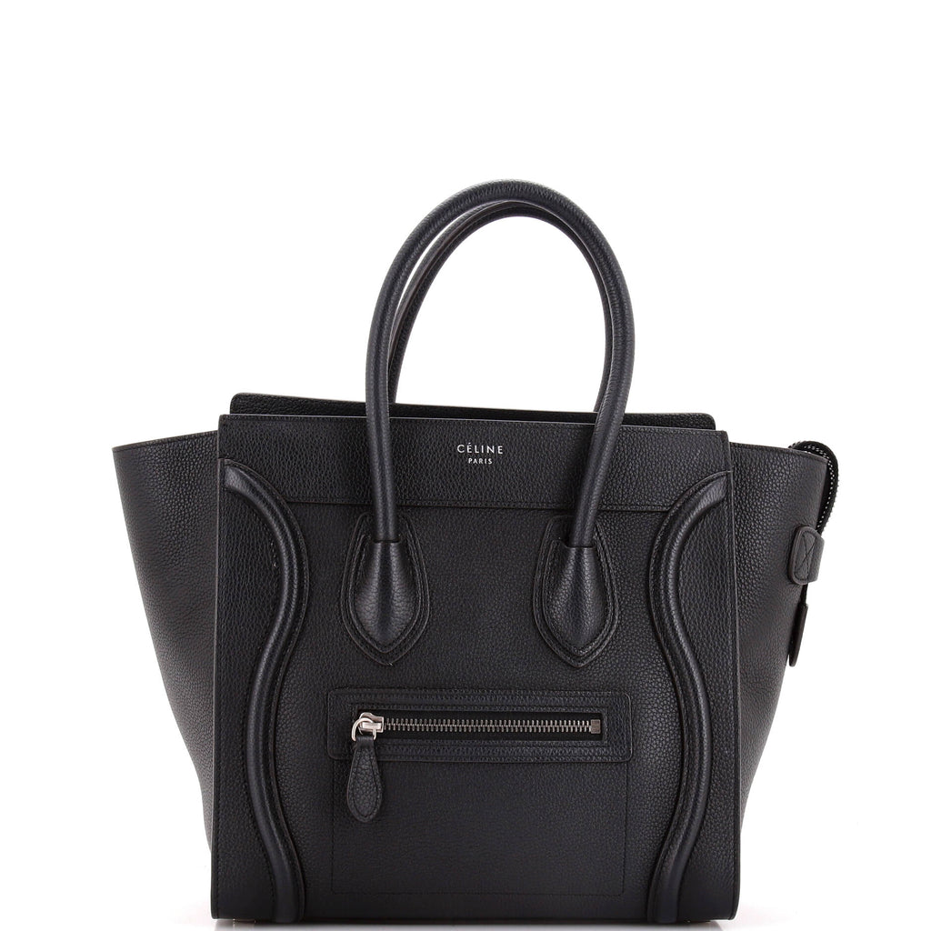 Luggage Bag Grainy Leather Micro