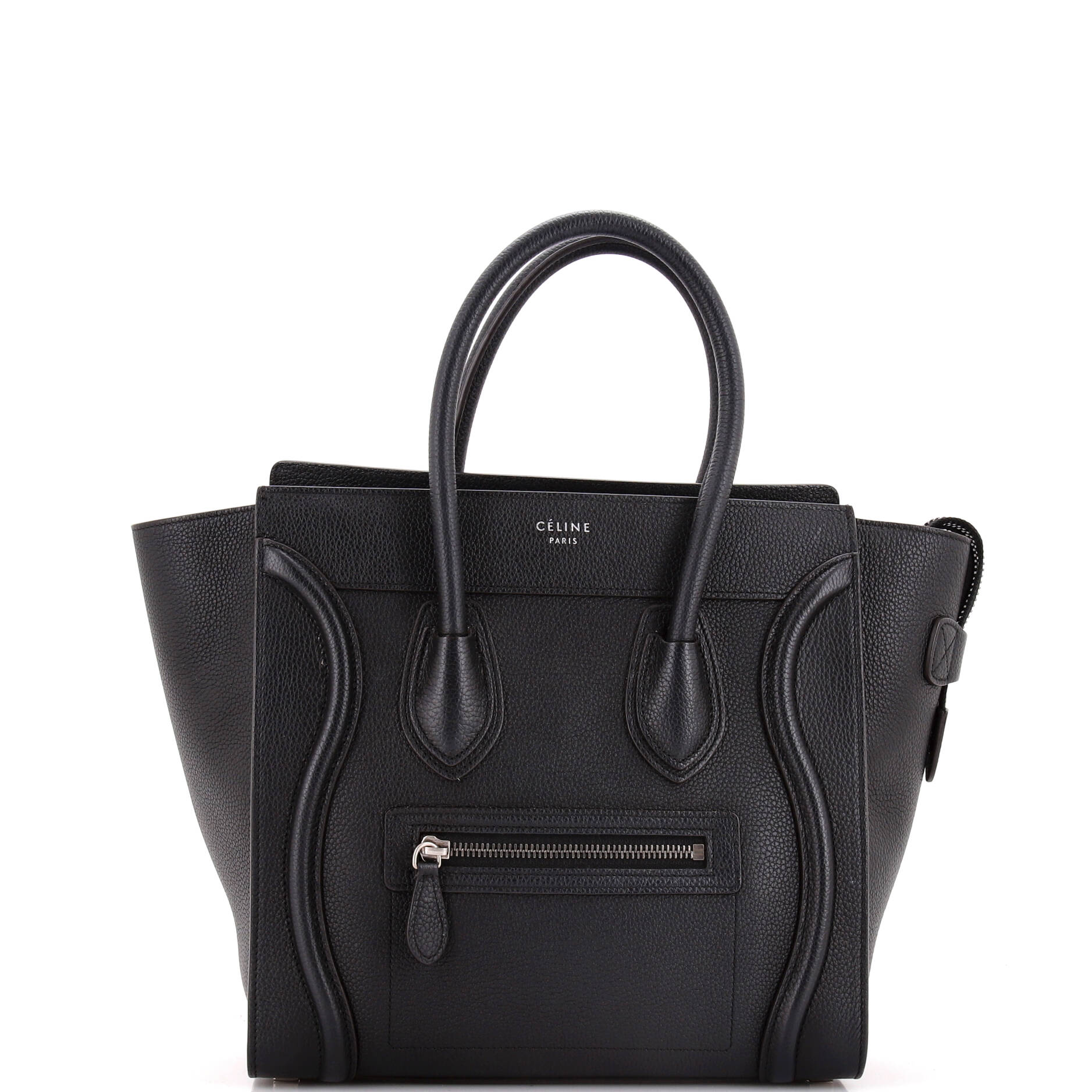 Luggage Bag Grainy Leather Micro