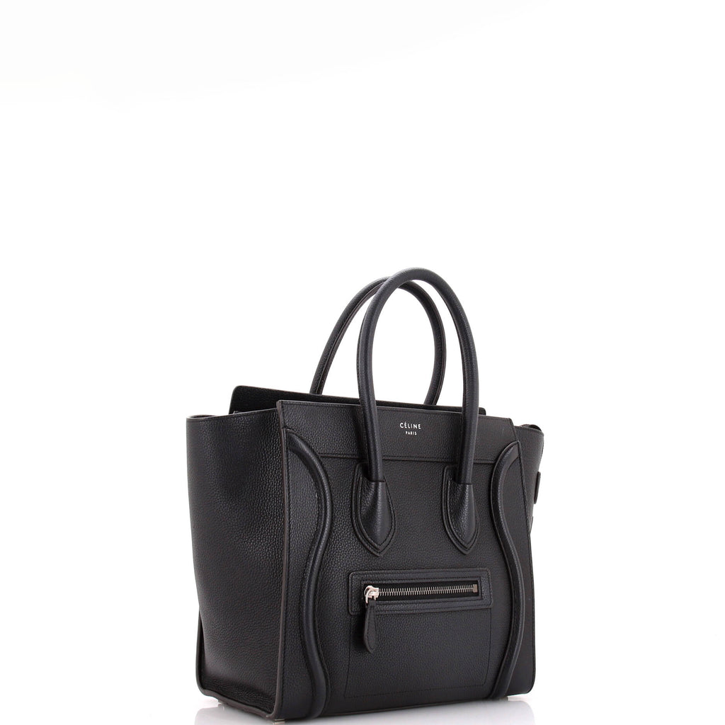 Luggage Bag Grainy Leather Micro