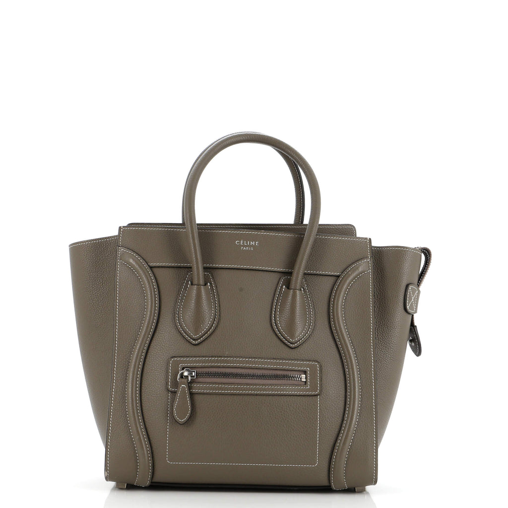 Luggage Bag Grainy Leather Micro