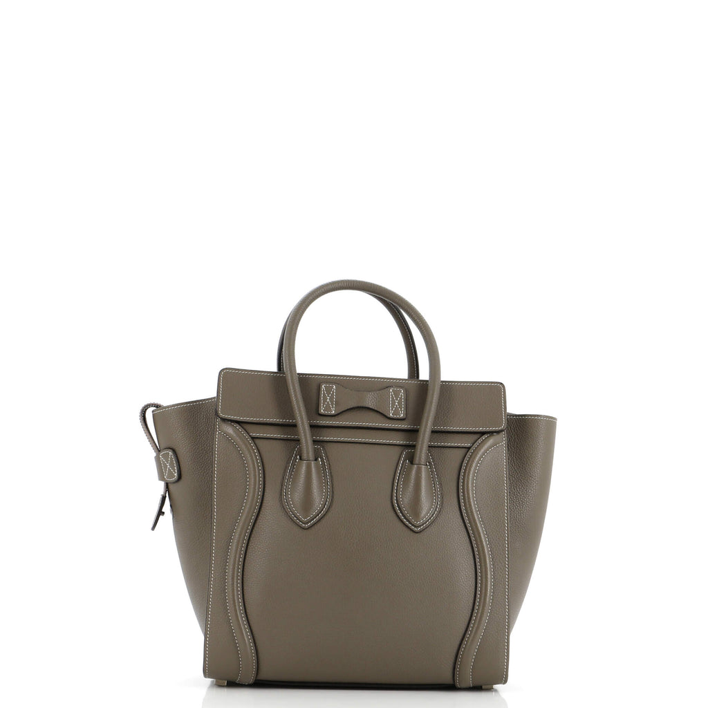Luggage Bag Grainy Leather Micro