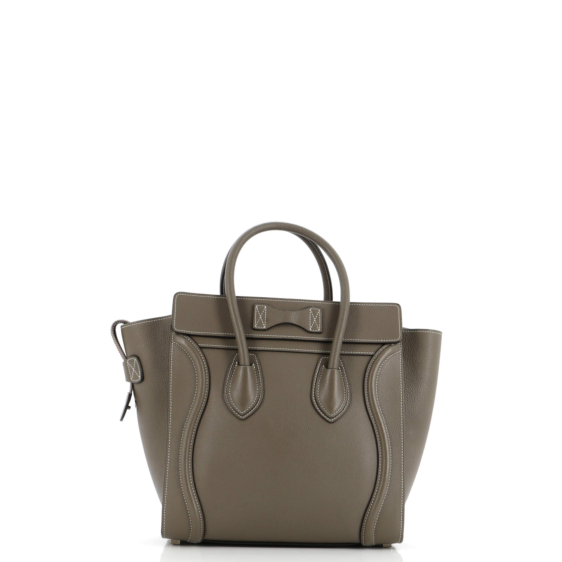 Luggage Bag Grainy Leather Micro