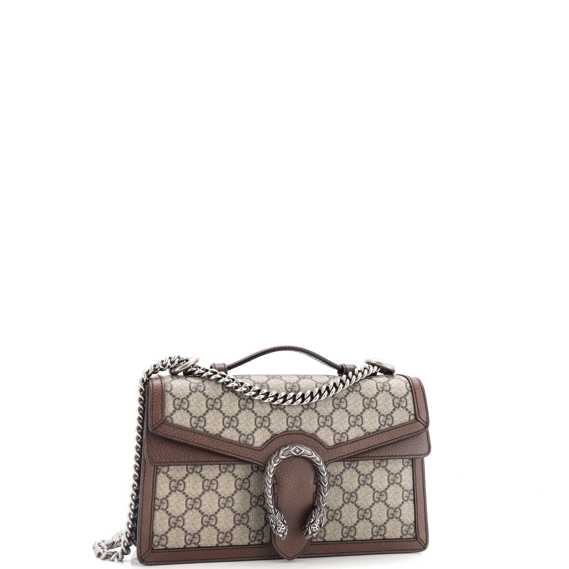 Dionysus Top Handle Chain Bag GG Coated Canvas Small