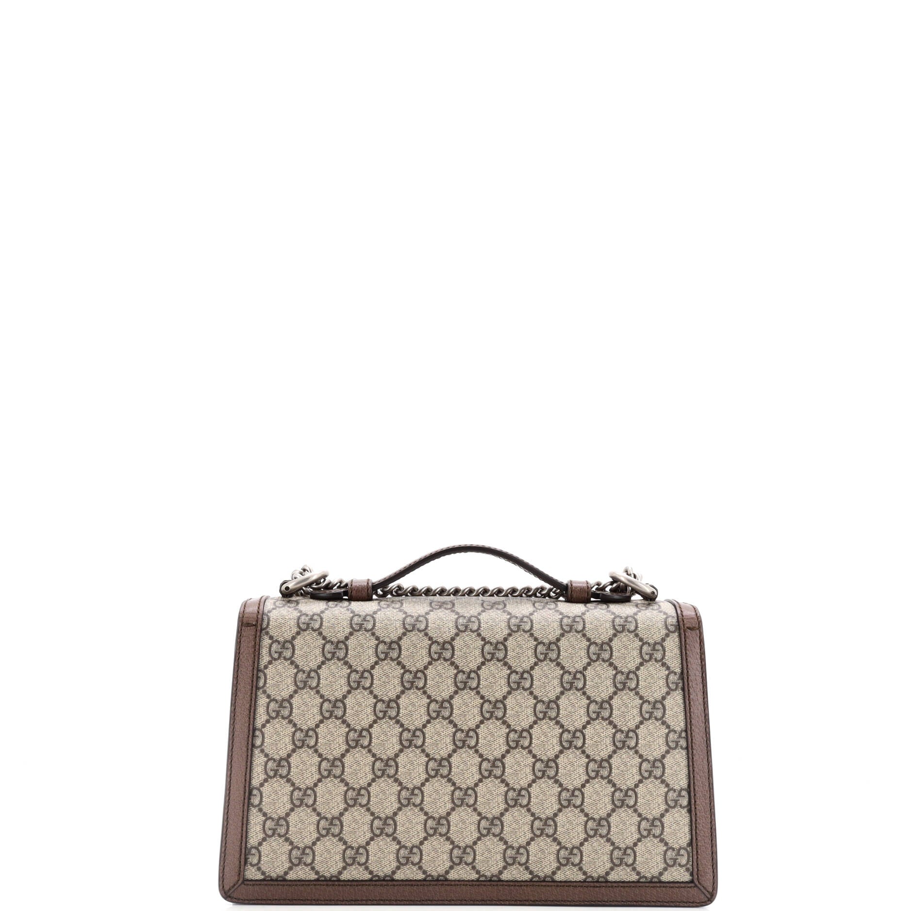Dionysus Top Handle Chain Bag GG Coated Canvas Small