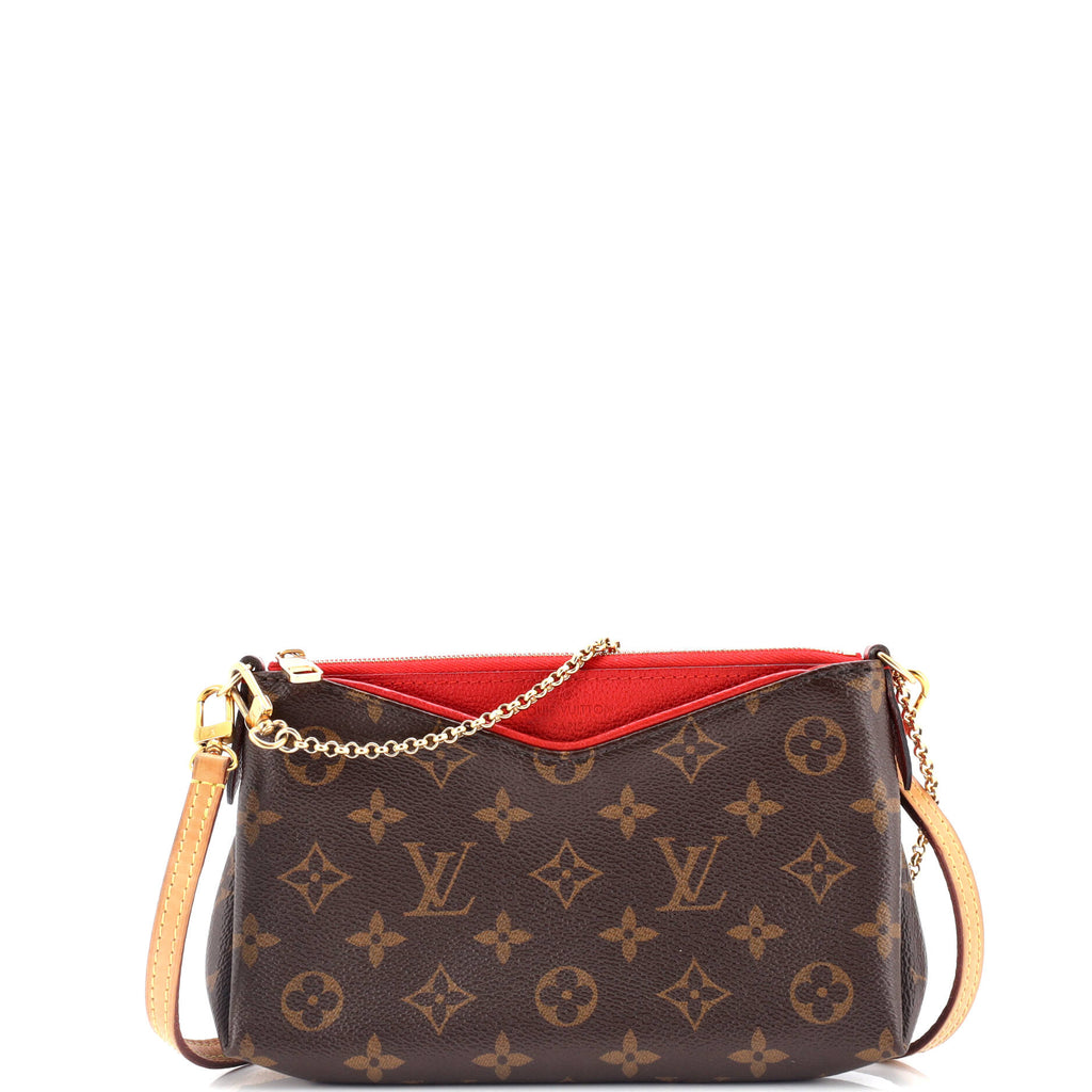 Pallas Clutch Monogram Canvas with Leather