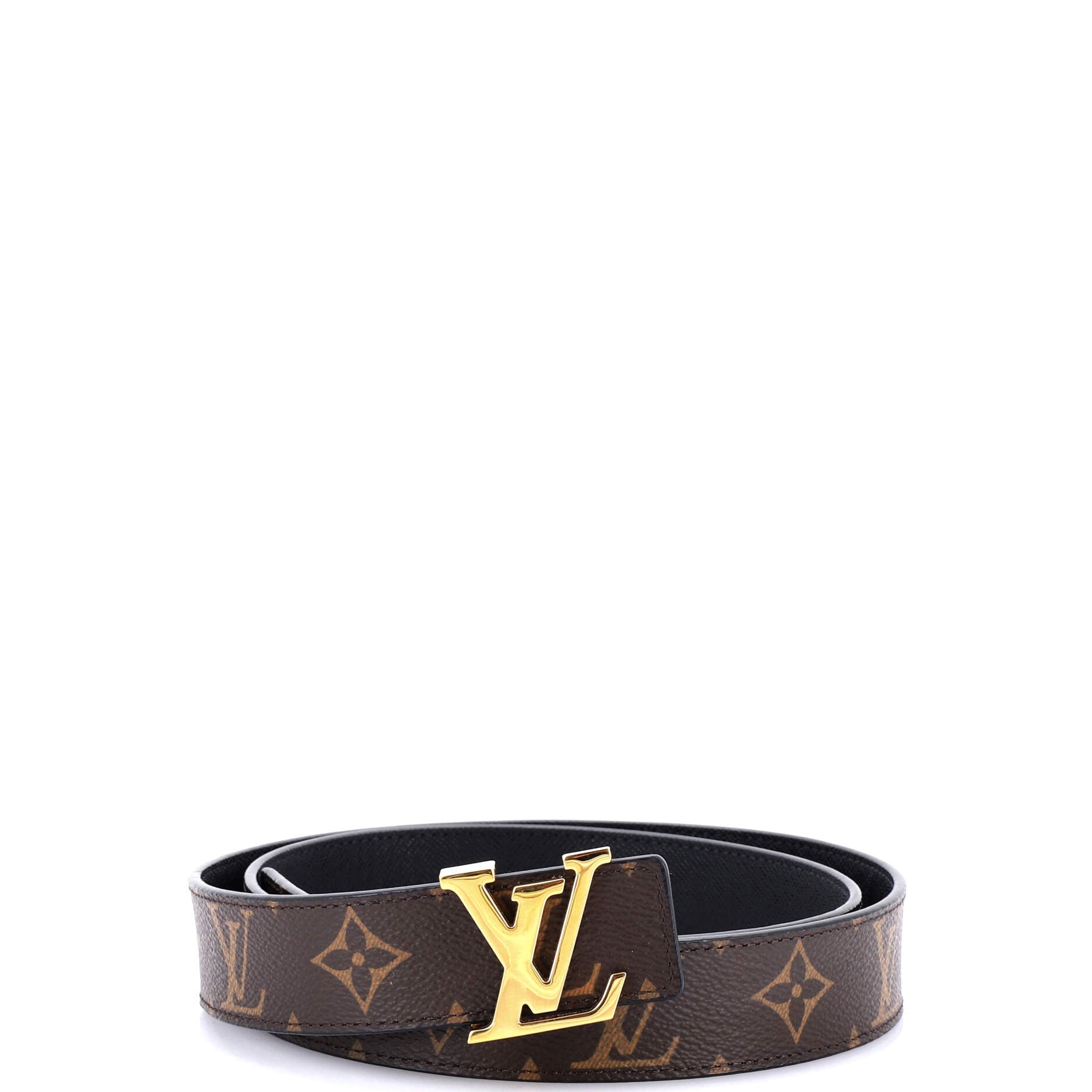 LV Initiales Reversible Belt Monogram Canvas and Leather Medium 90