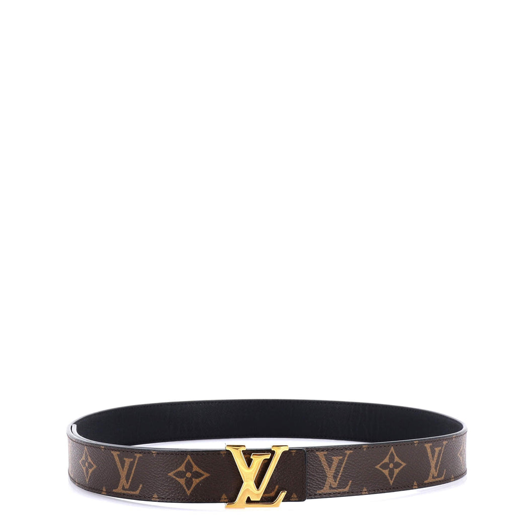 LV Initiales Reversible Belt Monogram Canvas and Leather Medium 90