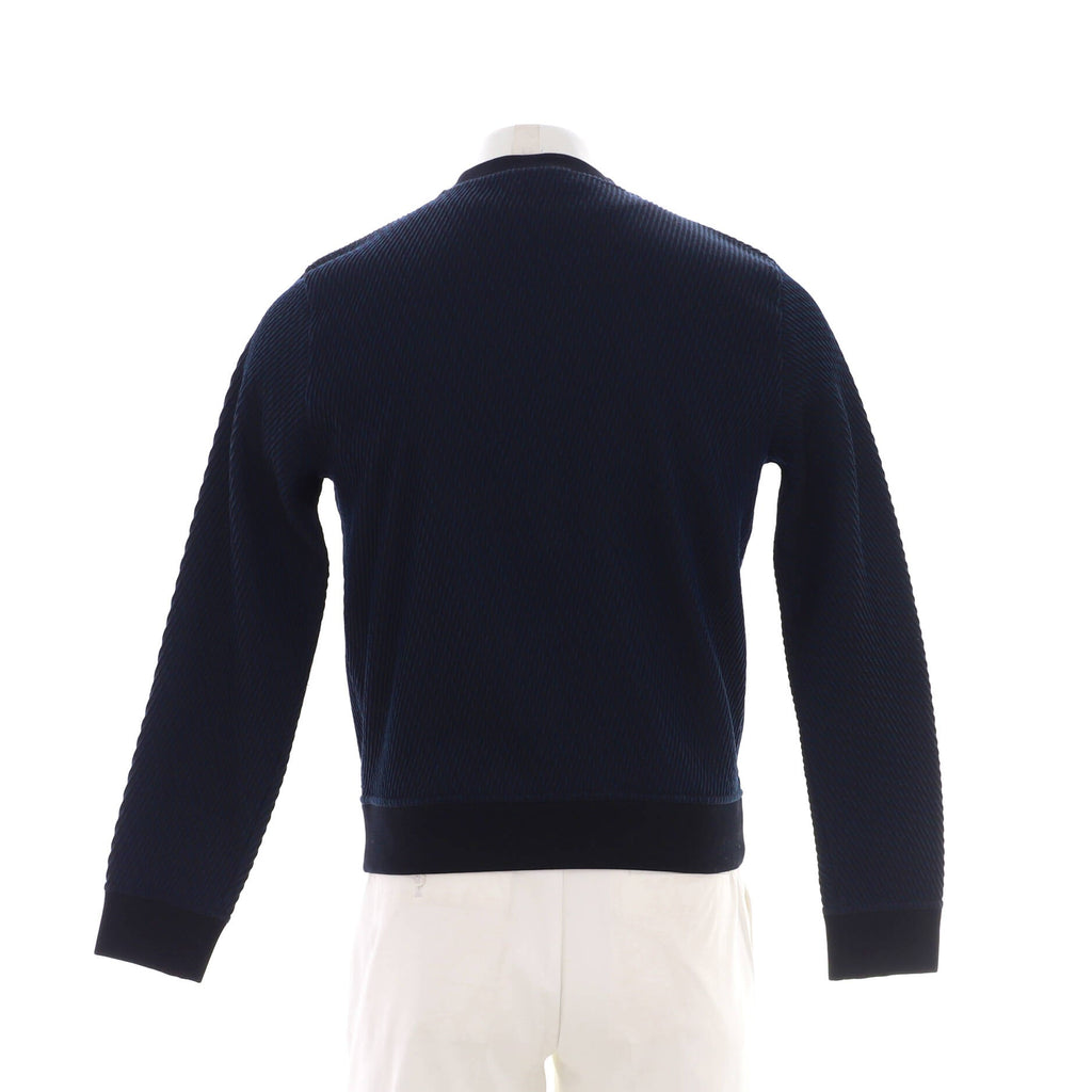Men's Textured Crewneck Sweater Wool Blend