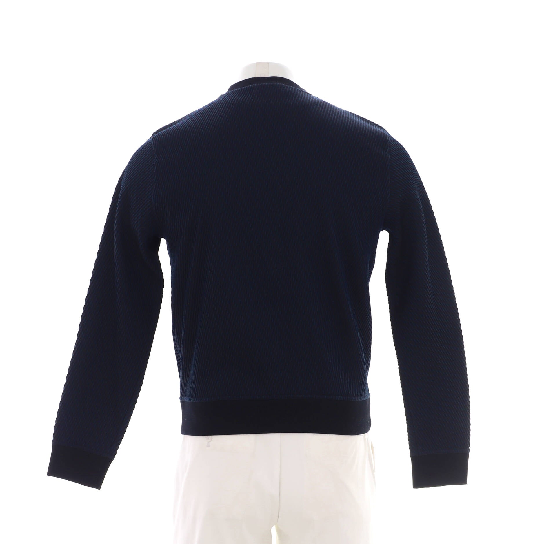 Men's Textured Crewneck Sweater Wool Blend