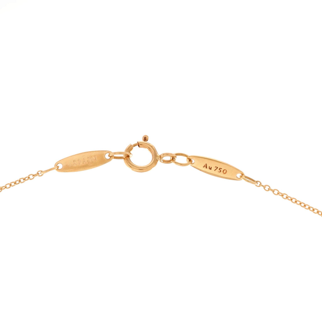 Elsa Peretti Open Heart Pendant Necklace 18K Yellow Gold 7mm