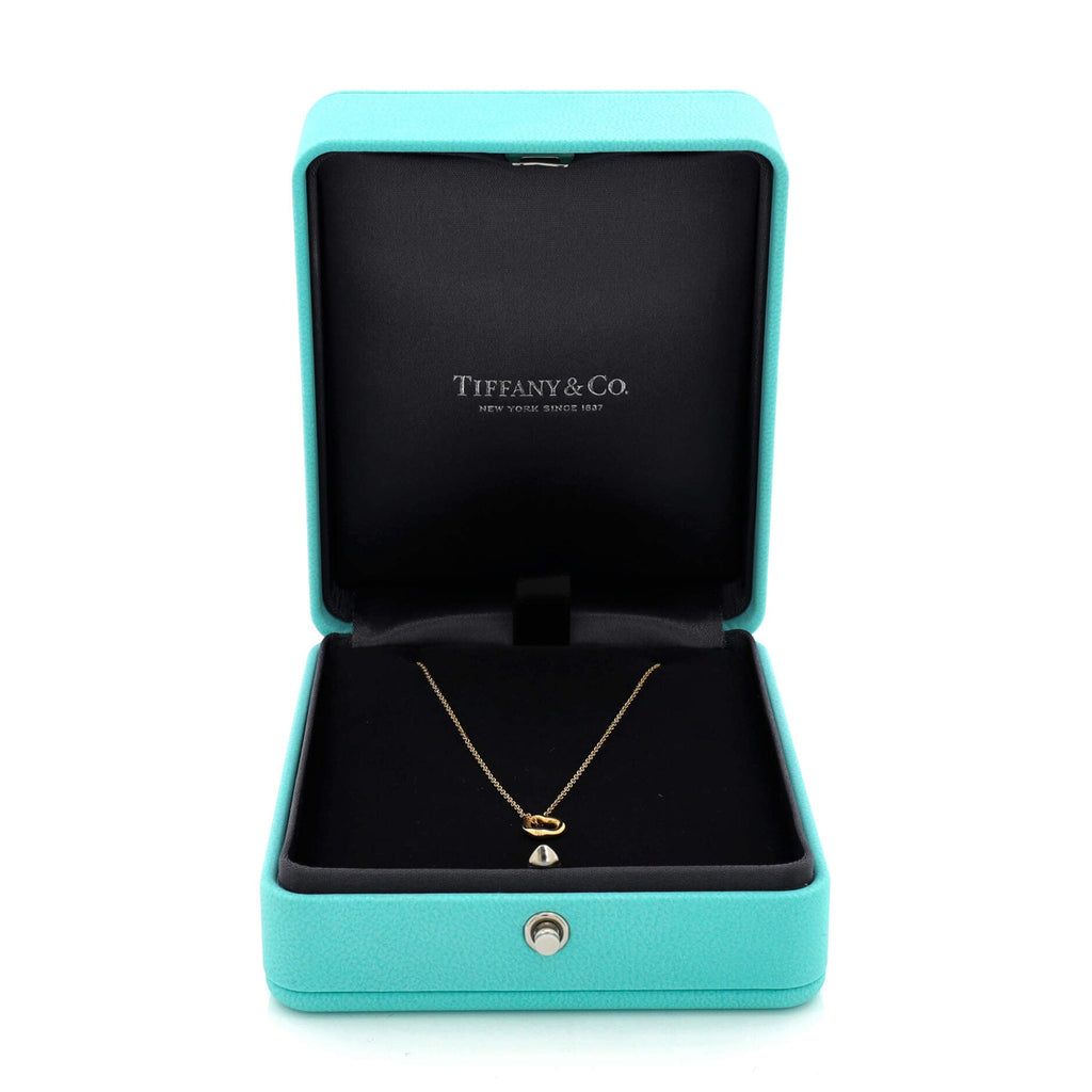 Elsa Peretti Open Heart Pendant Necklace 18K Yellow Gold 7mm