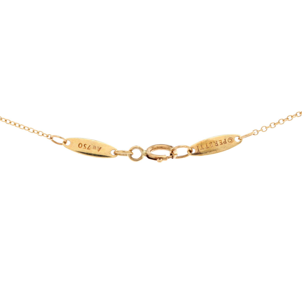 Elsa Peretti Open Heart Pendant Necklace 18K Yellow Gold 7mm