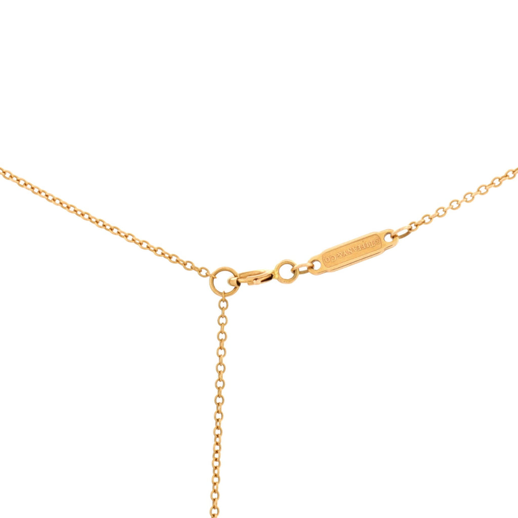 T Smile Pendant Necklace 18K Rose Gold Mini