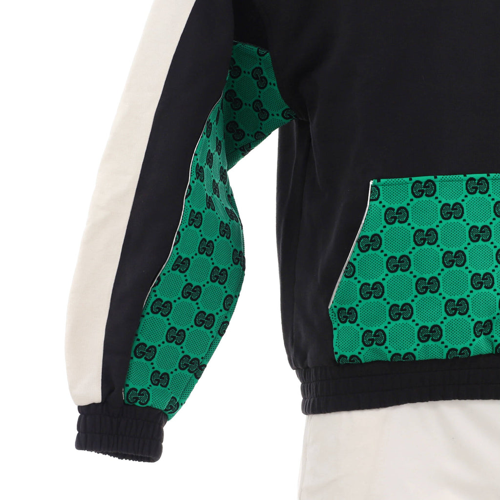 Men's Panelled Hoodie GG Cotton