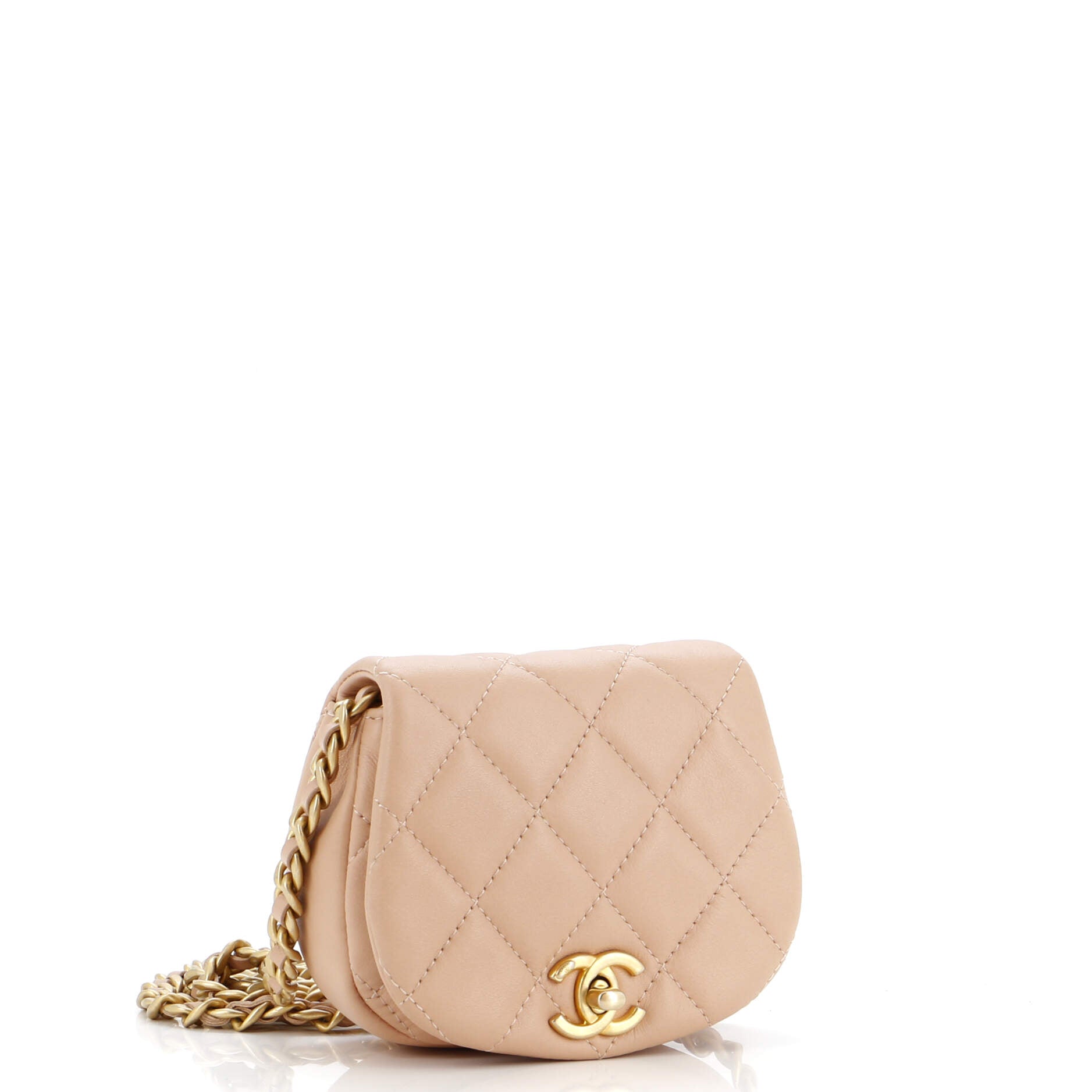 Coco Mail Clutch with Chain Quilted Calfskin Mini
