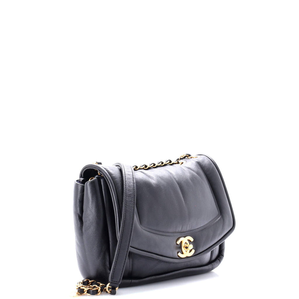 Vintage Puffy Flap Bag Lambskin Small