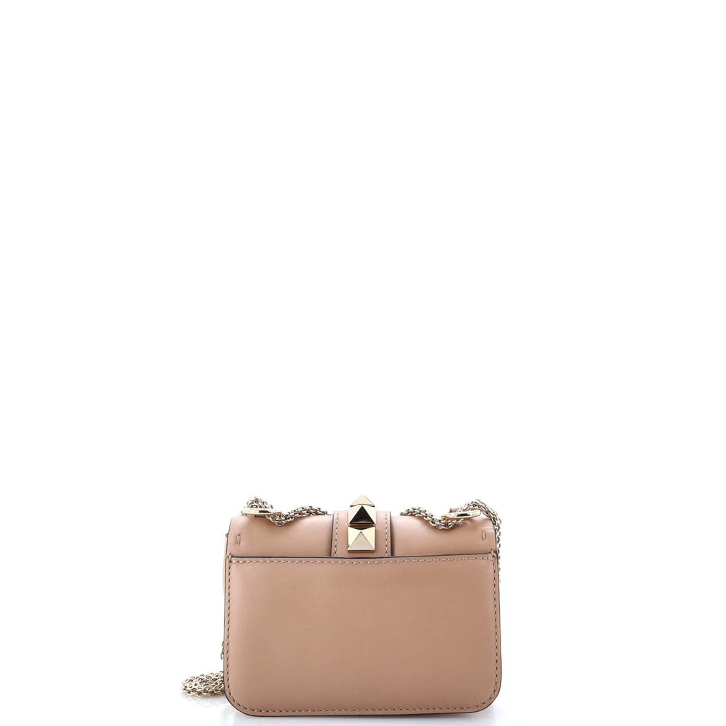 Glam Lock Shoulder Bag Embellished Leather Mini