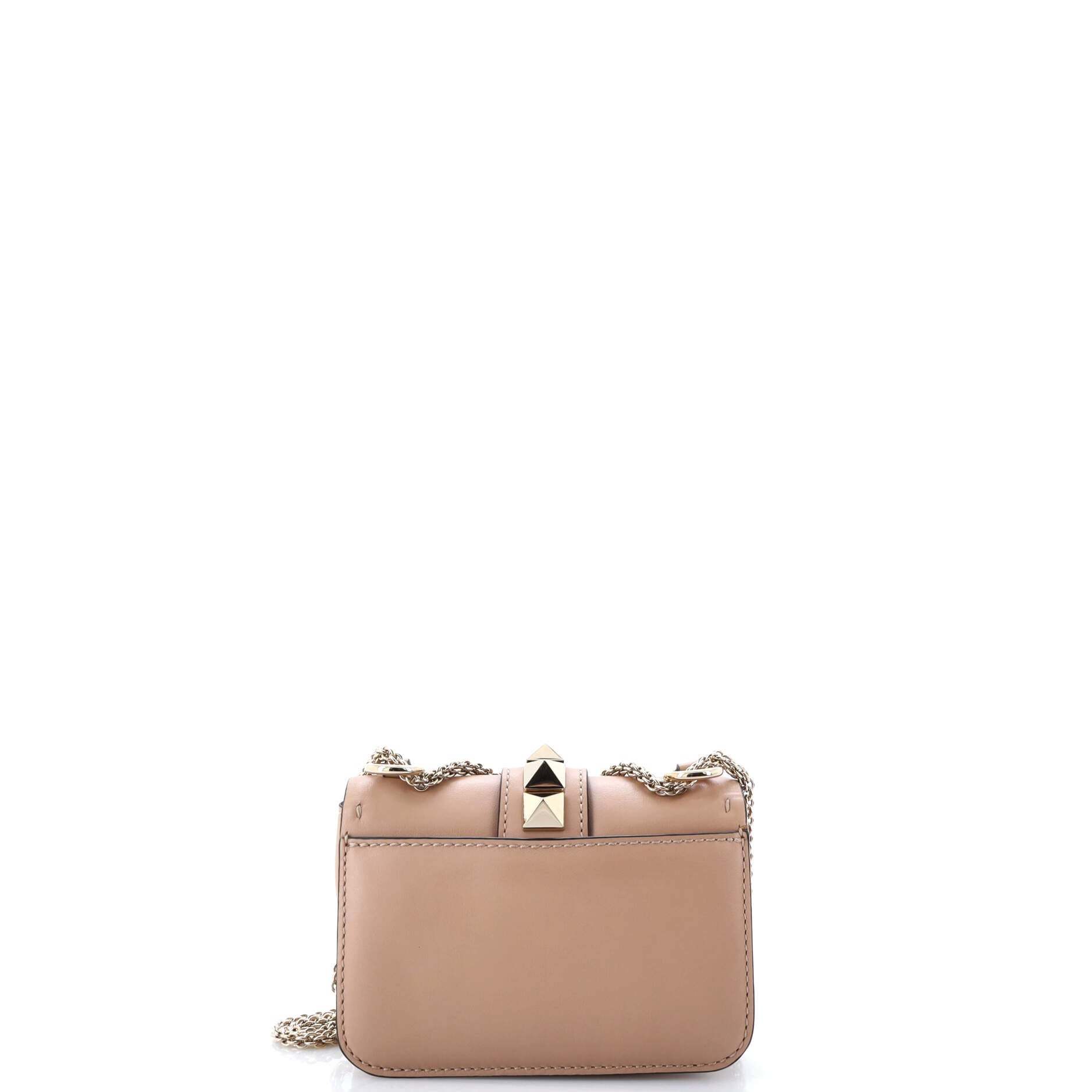 Glam Lock Shoulder Bag Embellished Leather Mini