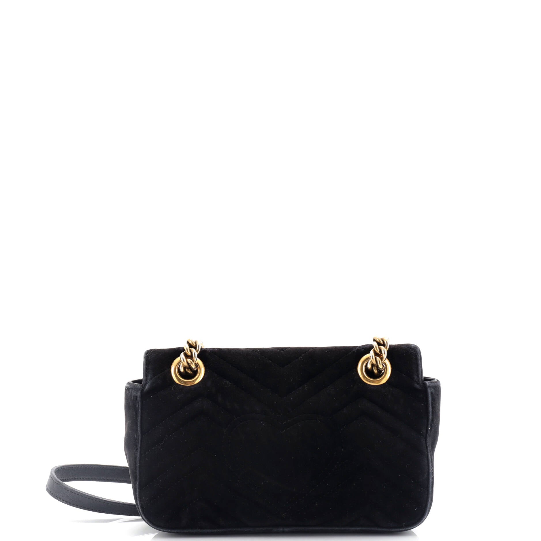 GG Marmont Flap Bag Matelasse Velvet Small