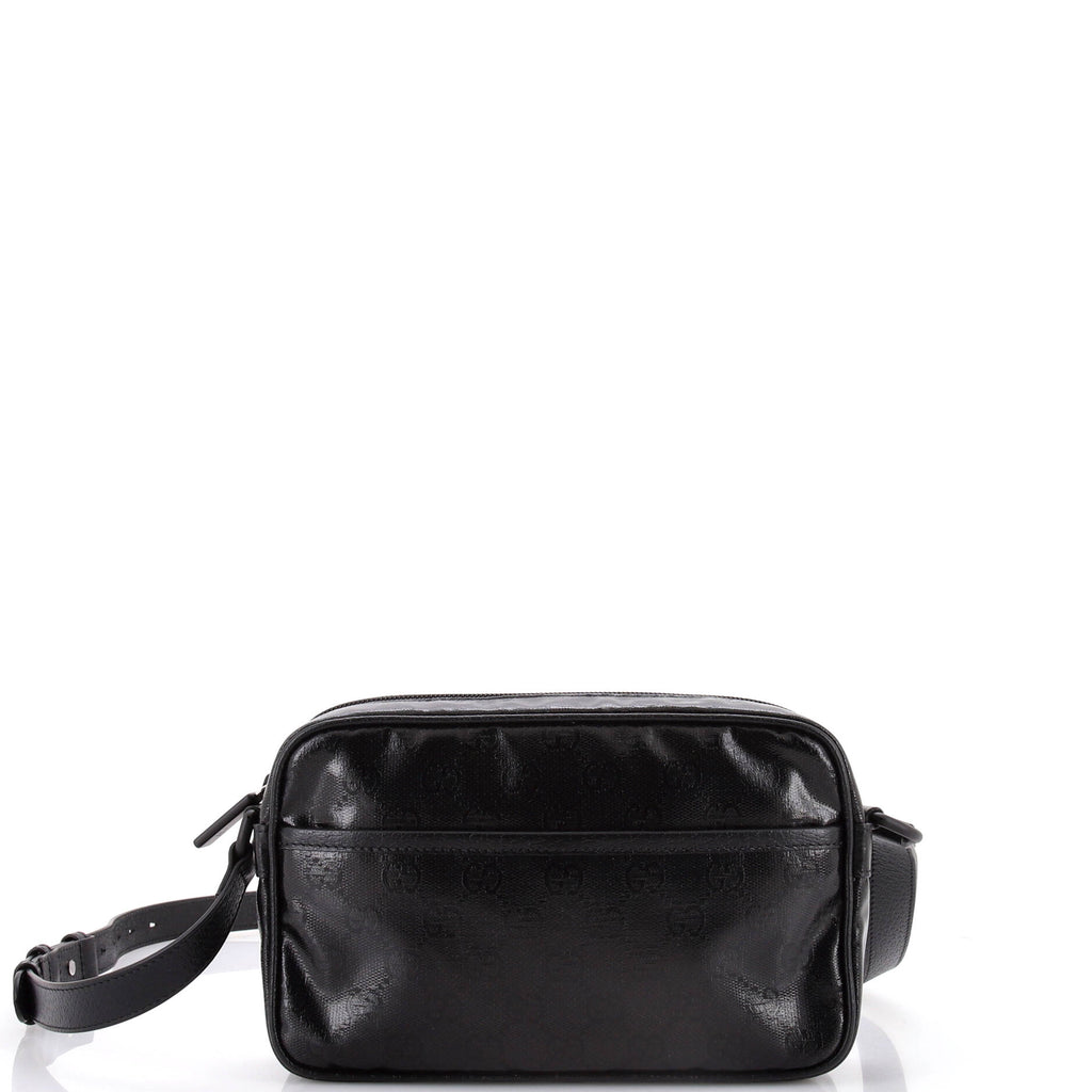 Front Pocket Camera Bag GG Crystal Coated Canvas Mini