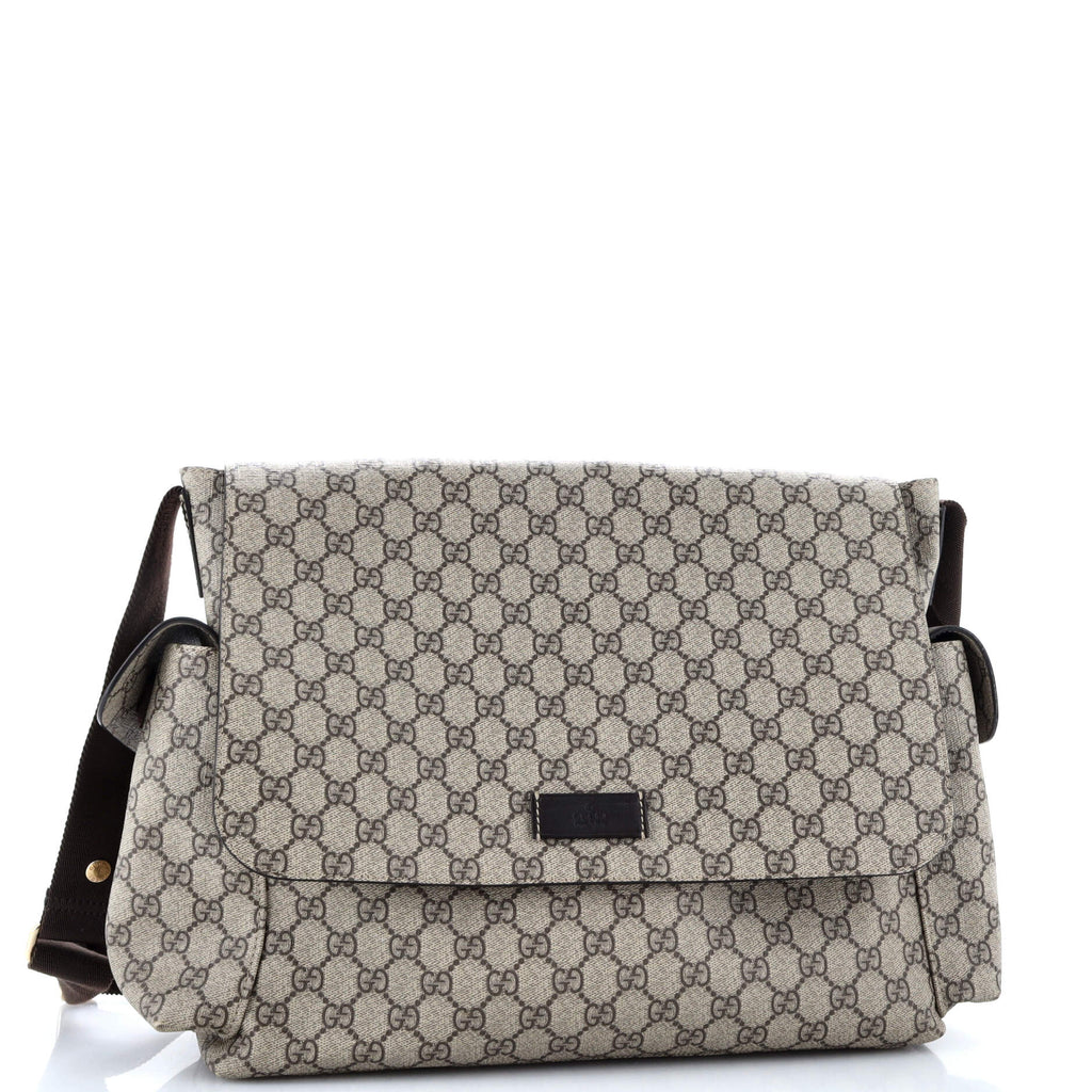 Diaper Bag GG Coated Canvas