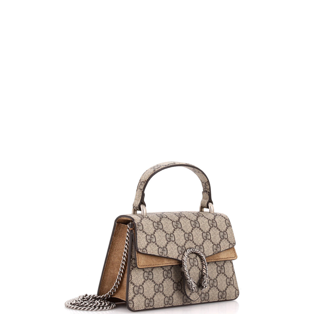 Dionysus Convertible Top Handle Bag GG Coated Canvas Mini