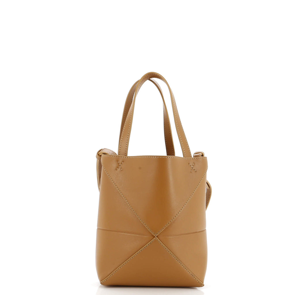 Puzzle Fold Tote Leather Mini