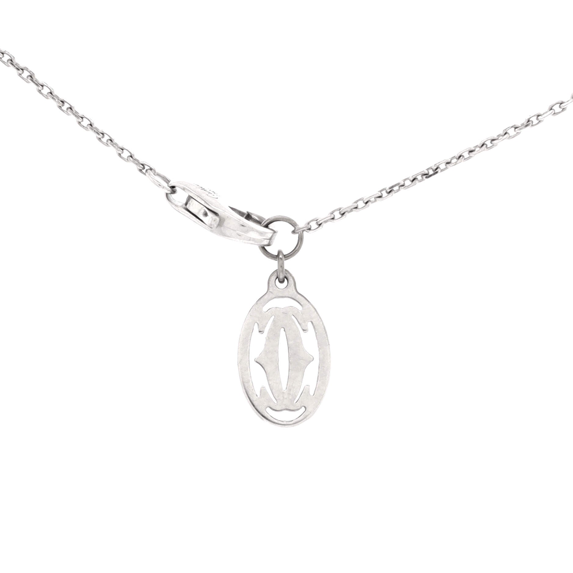 Cross Pendant Necklace 18K White Gold with Diamonds