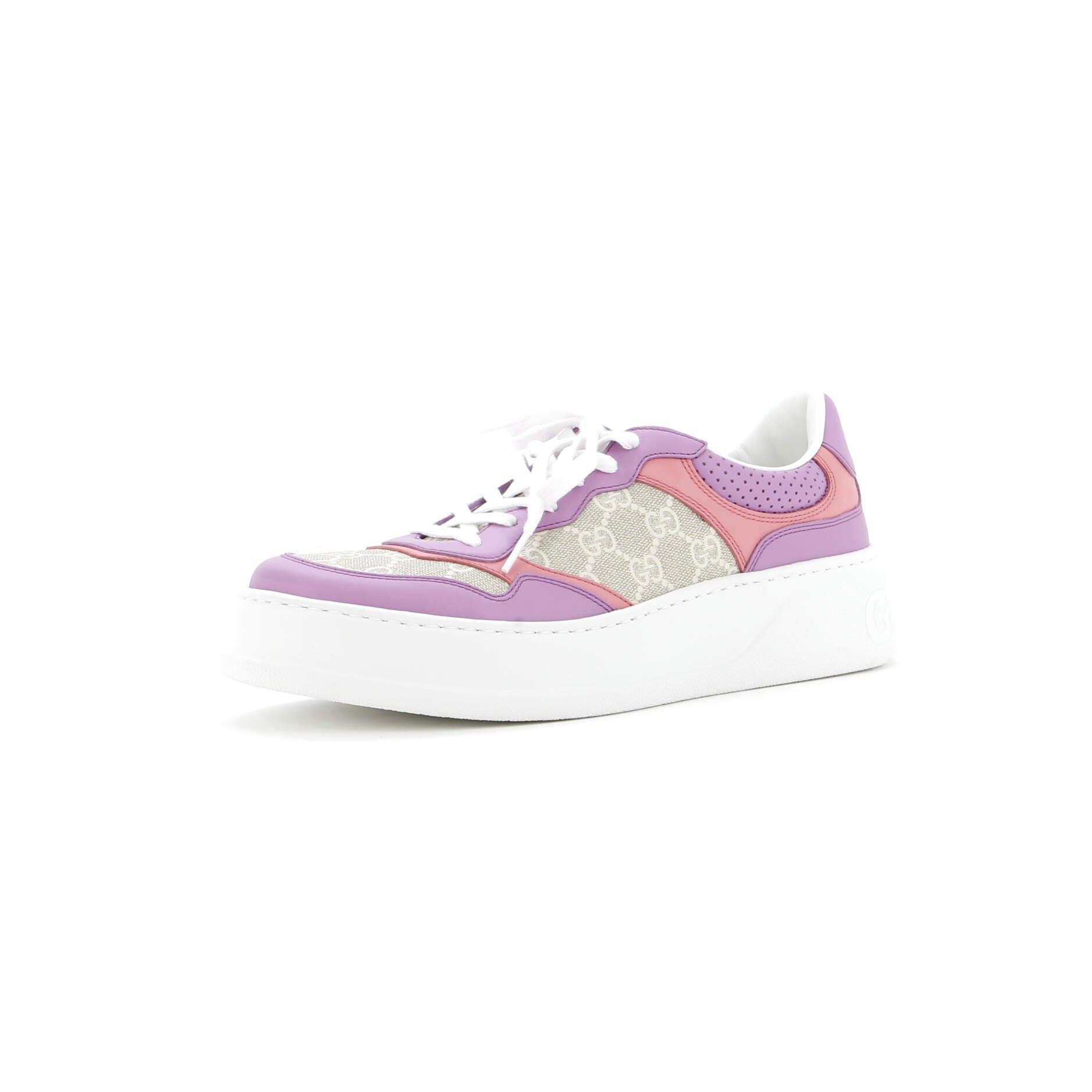 Women's Dali Platform Sneakers GG Coated Canvas and Leather