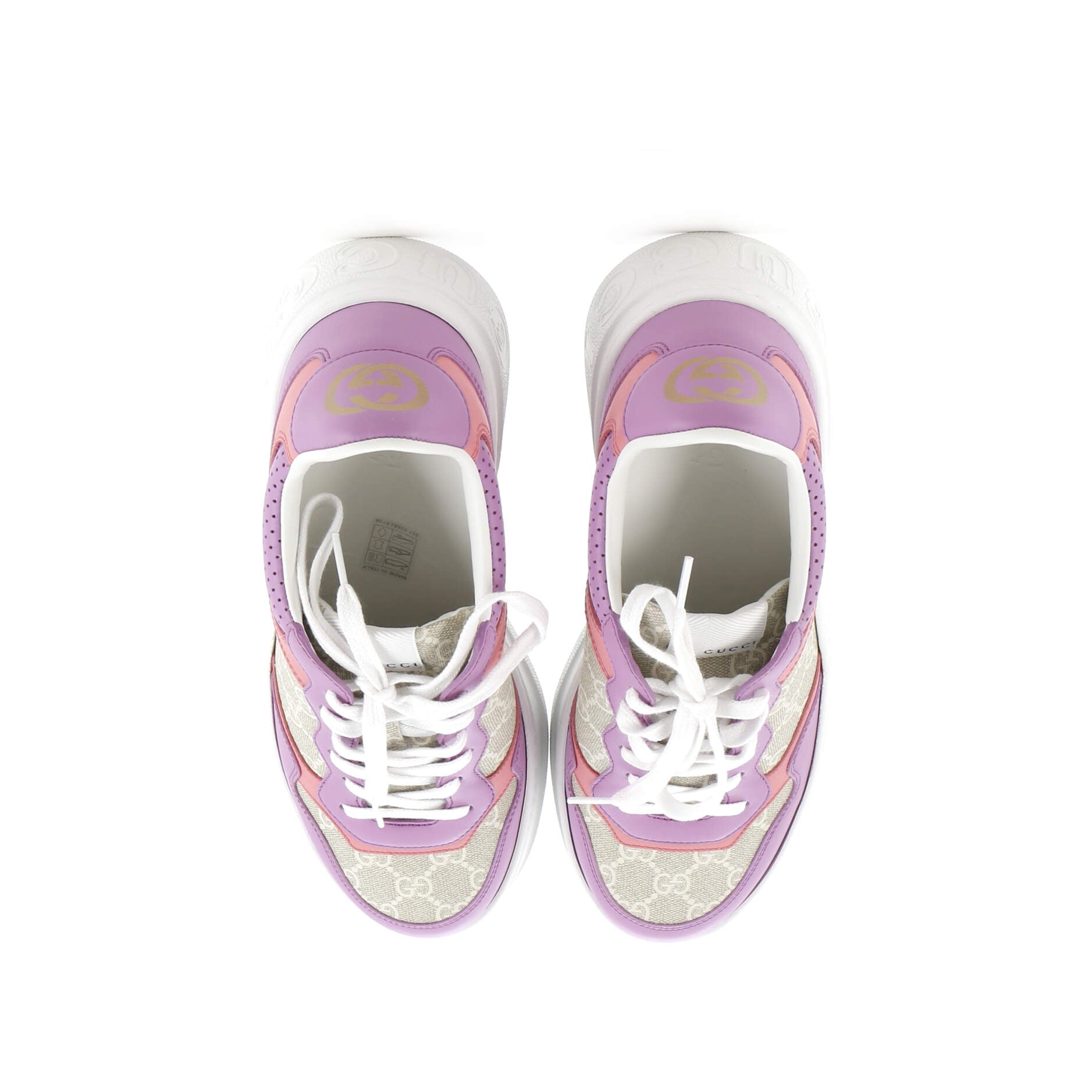 Women's Dali Platform Sneakers GG Coated Canvas and Leather
