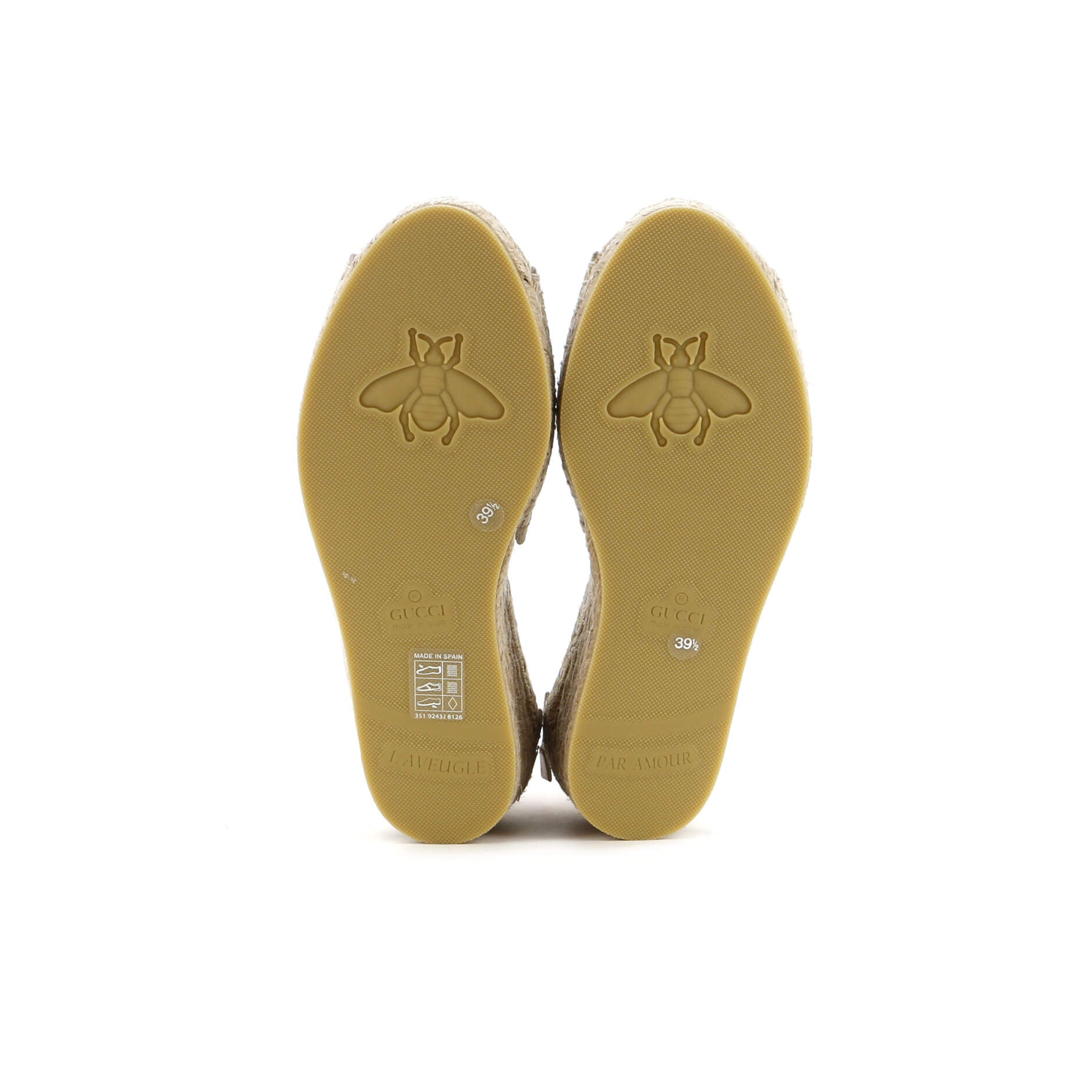 Women's Wedge Espadrilles GG Raffia