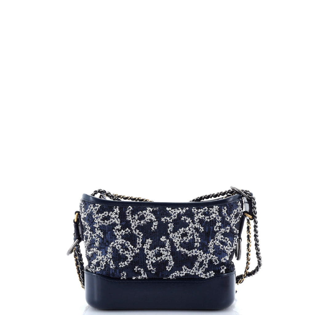 Gabrielle Hobo Logo Motif Sequins Small