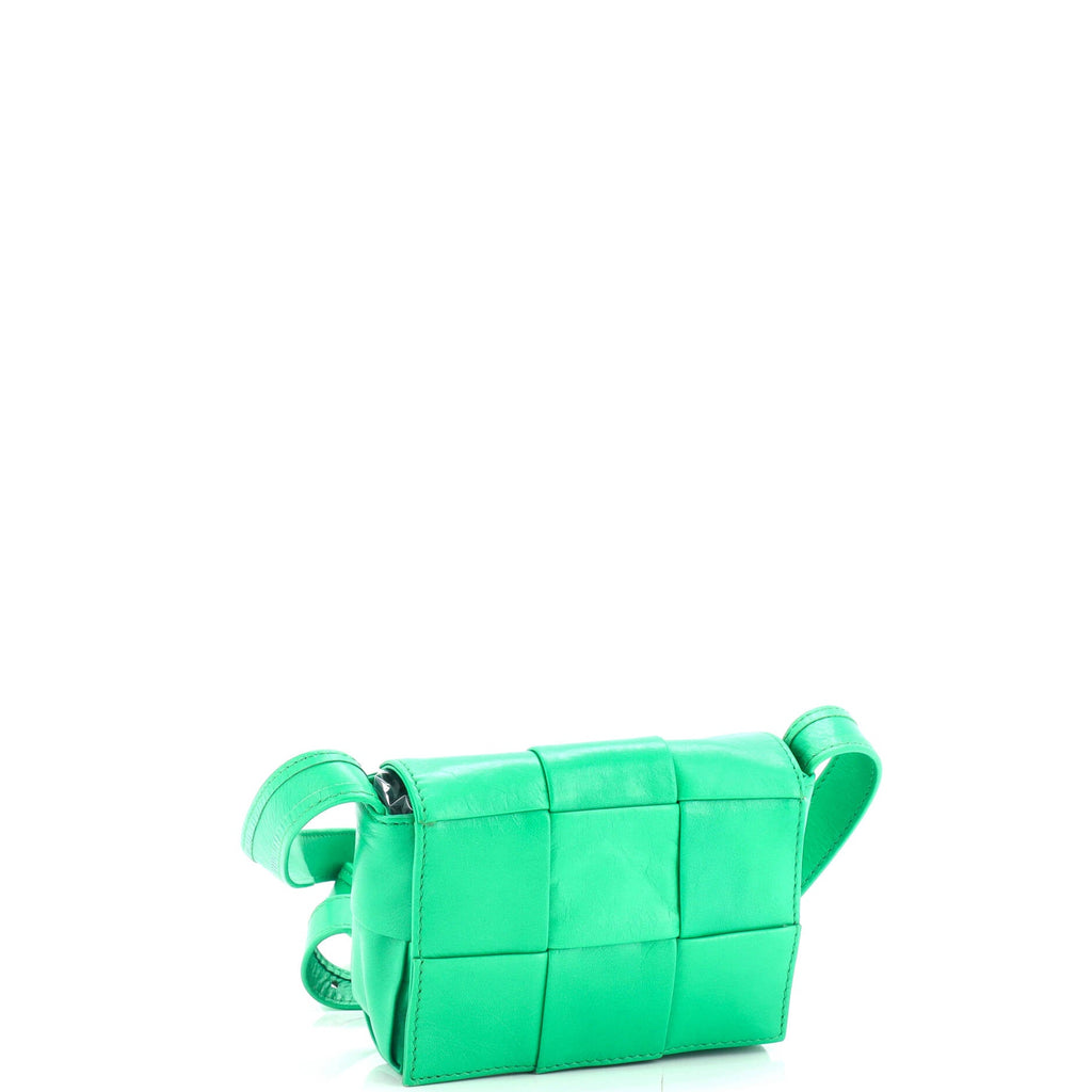 Cassette Crossbody Bag Maxi Intrecciato Leather Mini