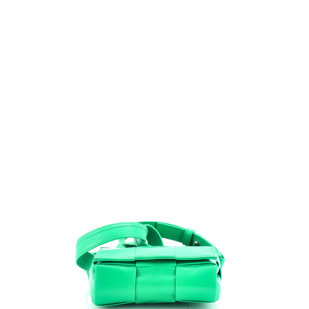 Cassette Crossbody Bag Maxi Intrecciato Leather Mini