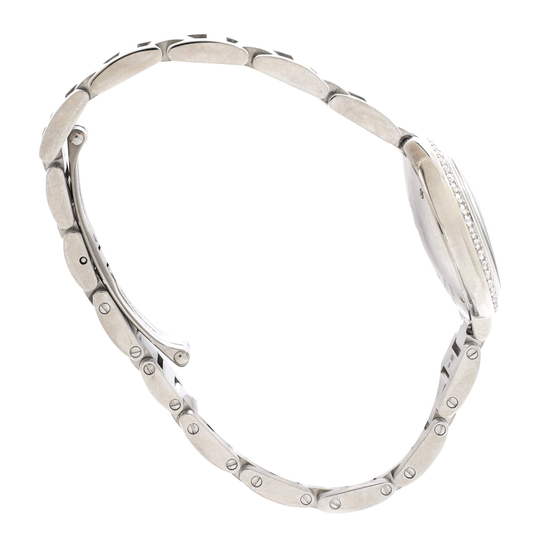 Ballon Bleu de Cartier Quartz Watch Stainless Steel with Diamond Bezel 28