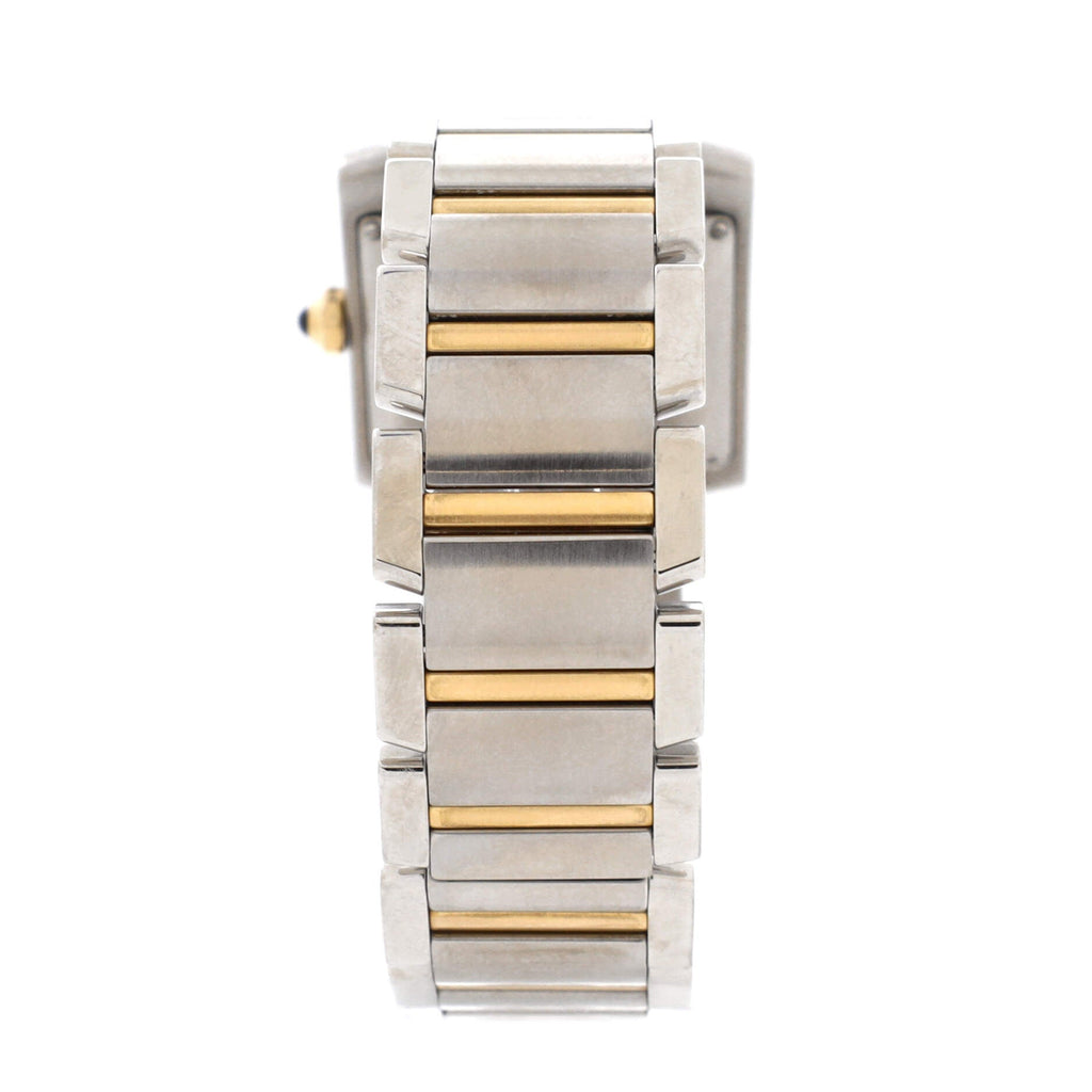 Tank Francaise Automatic Watch Stainless Steel and Yellow Gold 28