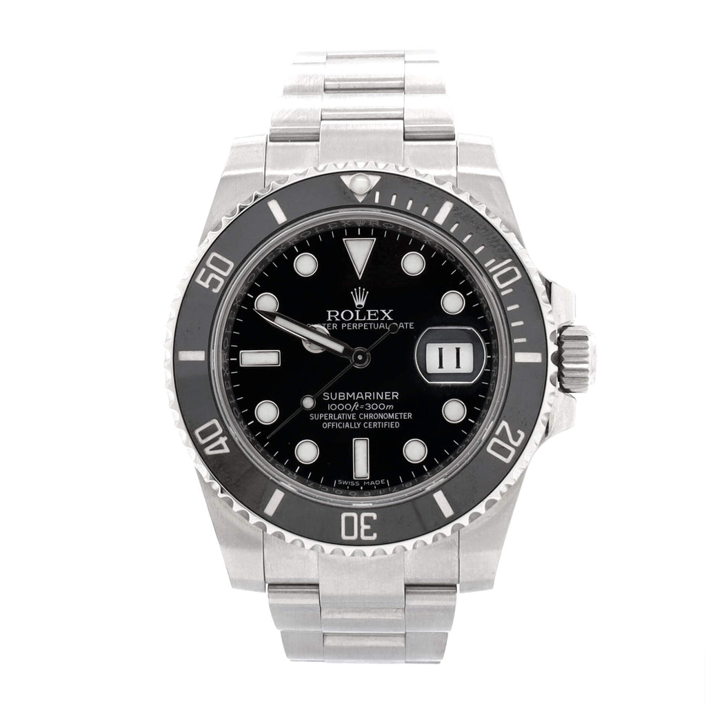 Oyster Perpetual Submariner Date Automatic Watch Stainless Steel and Cerachrom 40