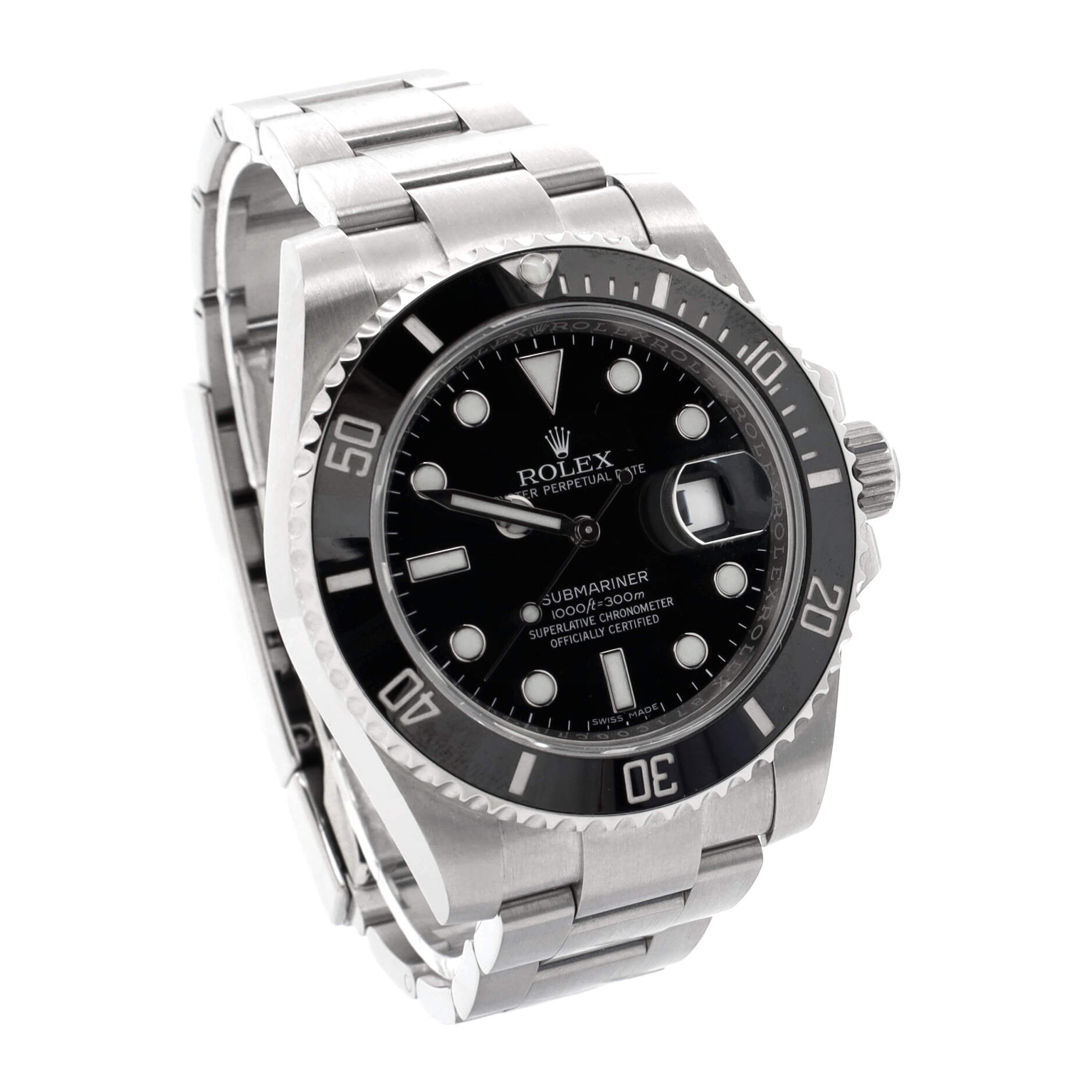 Oyster Perpetual Submariner Date Automatic Watch Stainless Steel and Cerachrom 40