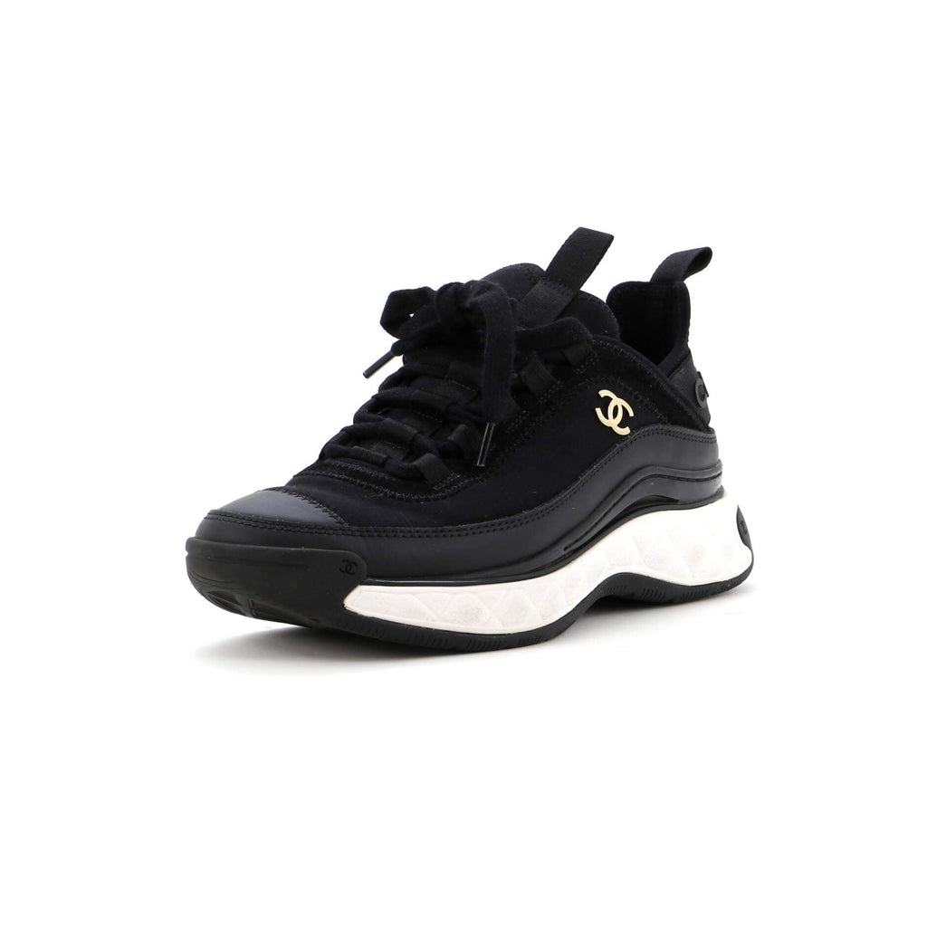 Women's CC Cap Toe Logo Sneakers Mixed Fibers