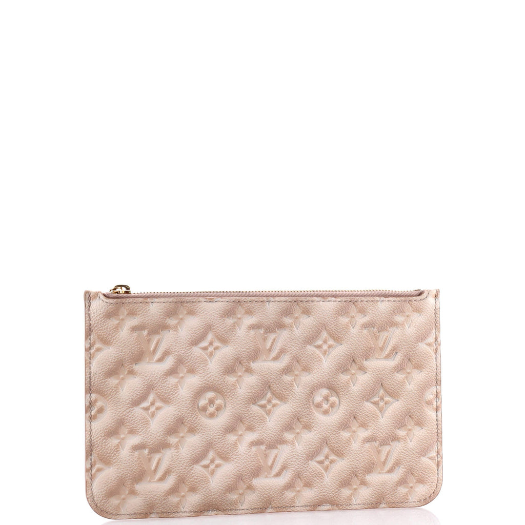 Neverfull Pochette Stardust Monogram Empreinte Leather Large