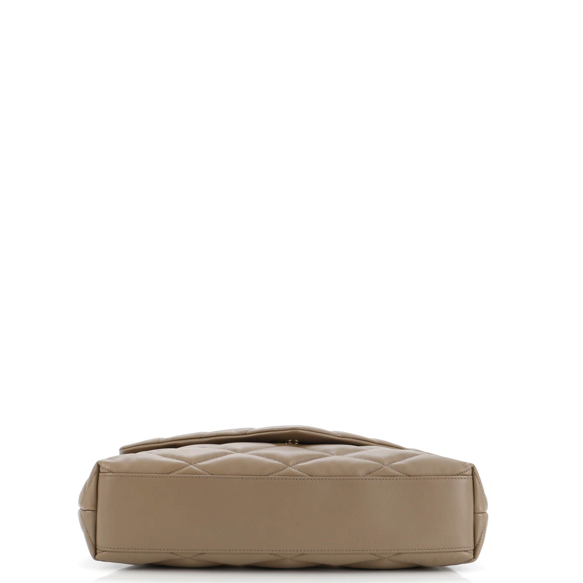 Sade Puffer Envelope Clutch Quilted Leather Large