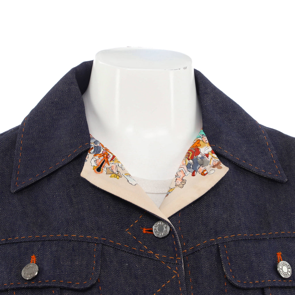 Women's Cirque Molier Button Up Jacket Linen and Silk