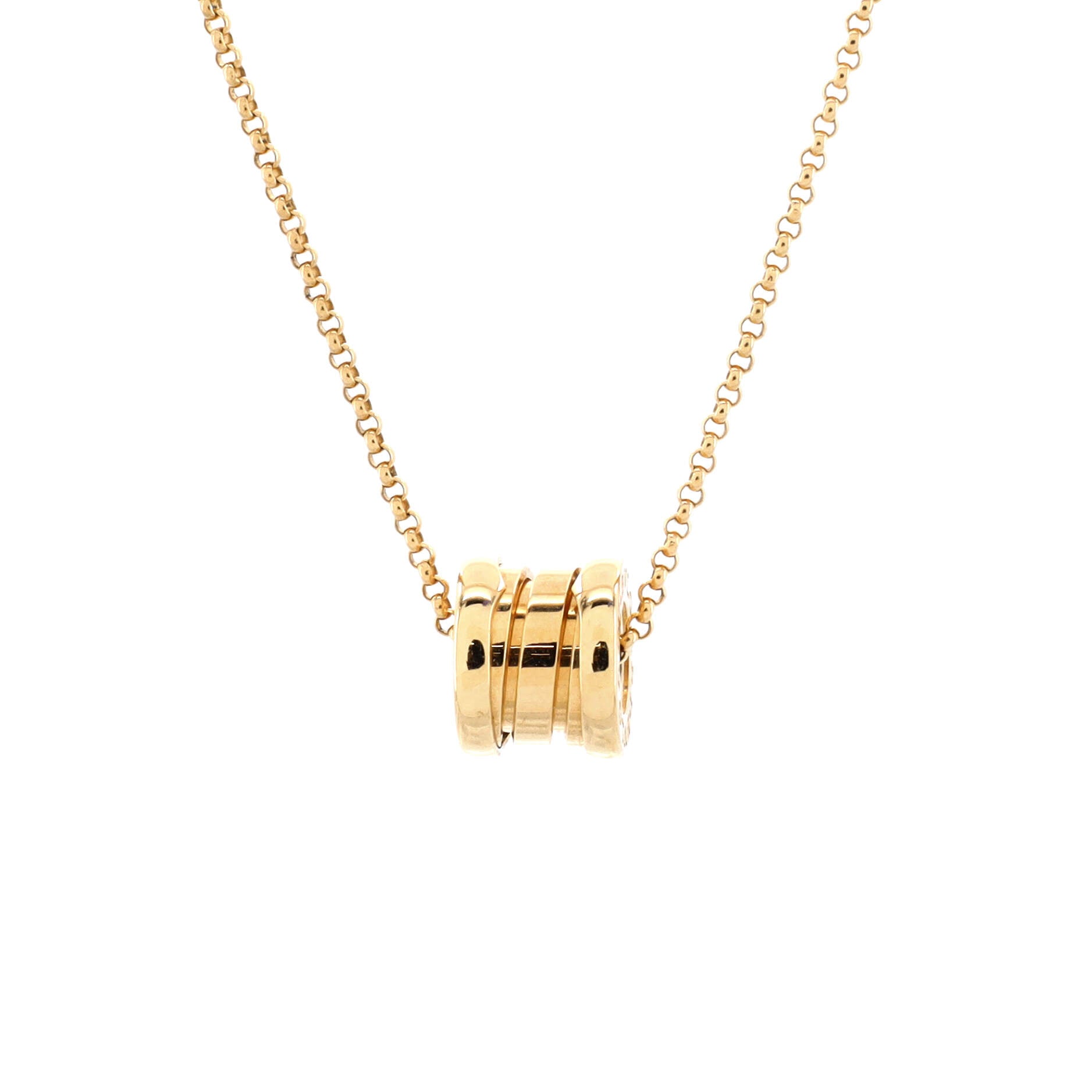 B.Zero1 Pendant Necklace 18K Yellow Gold Small