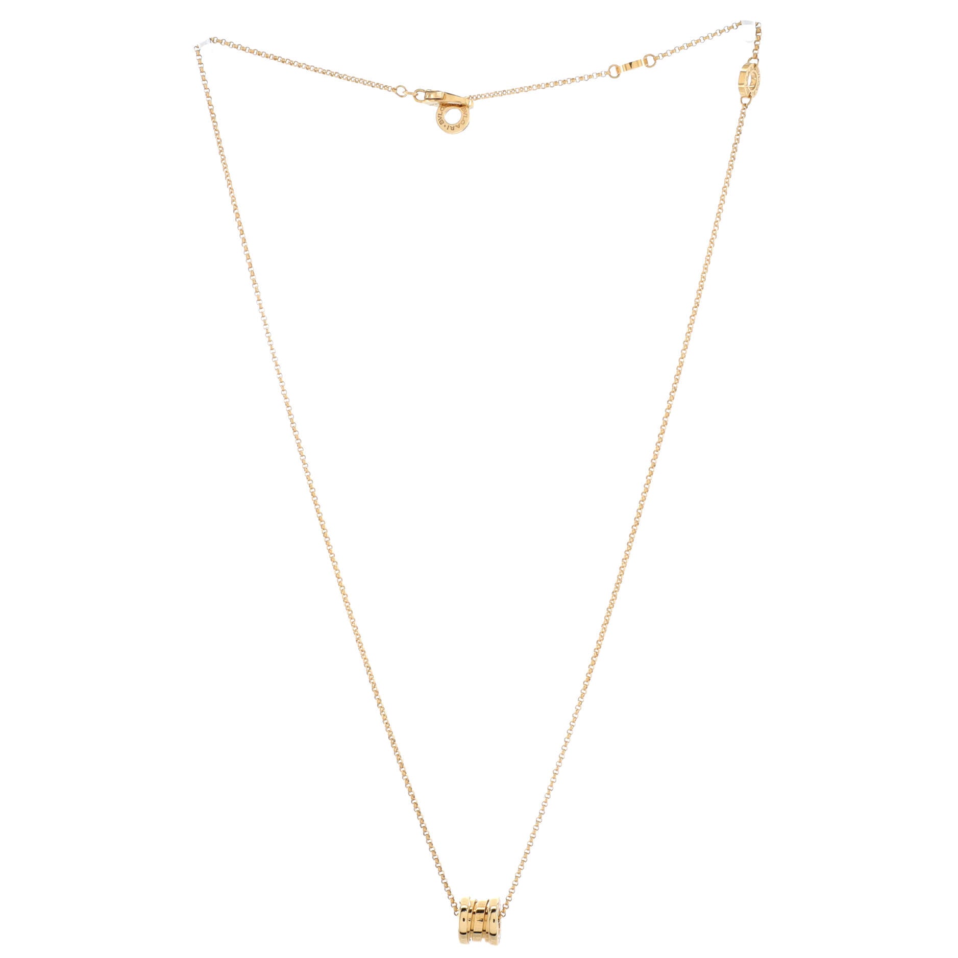 B.Zero1 Pendant Necklace 18K Yellow Gold Small
